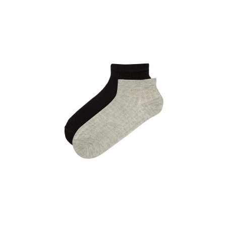 Siyah - Çok Renkli Colosio 2li Patik Çorap
