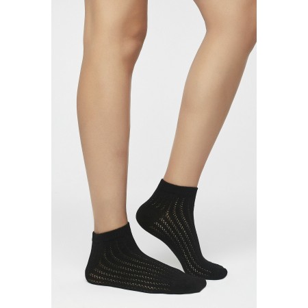 Siyah - Çok Renkli Colosio 2li Patik Çorap